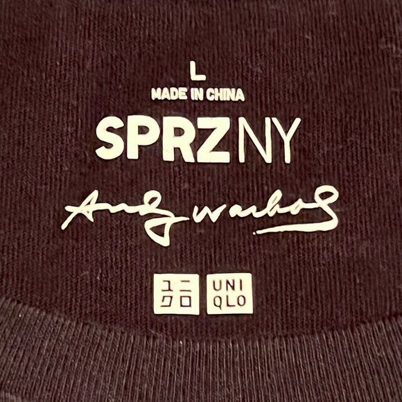 Mens UNIQLO x Andy Warhol Front & Back Graphic Tee Shirt / Size L - Picture 6 of 6